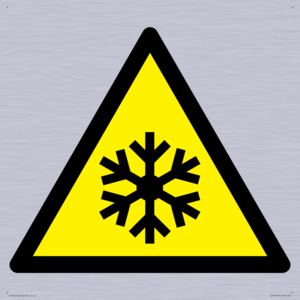 W010 Warning: Low temperature/freezing conditions